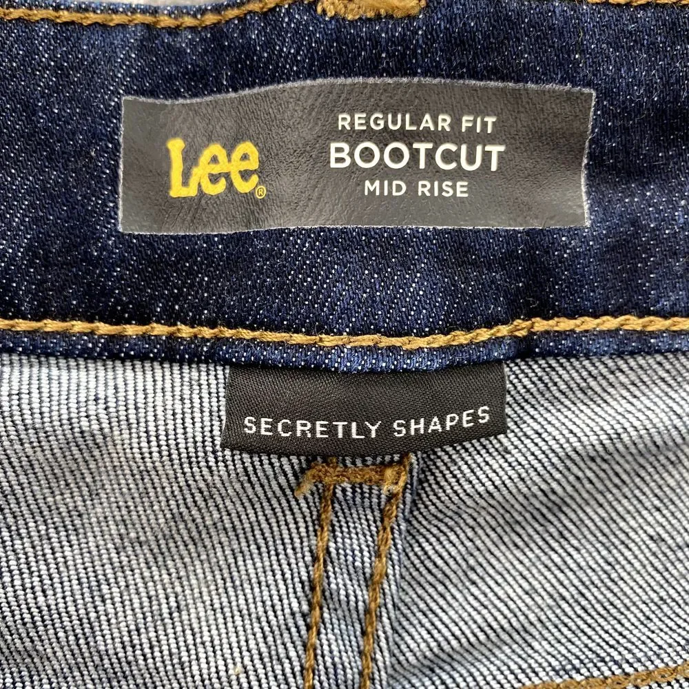 Lee Bootcut Jeans Womens 36x31* Mid Rise Flare Shaping Western Y2k Cowgirl Rodeo